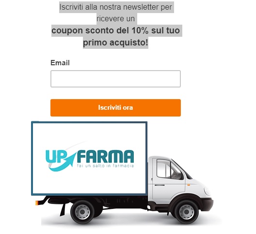 UpFarma sconto 10% primo acquisto
